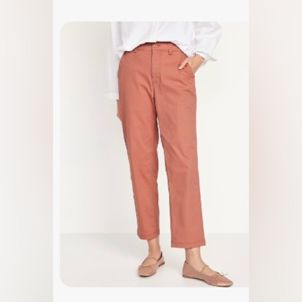 Old Navy Brown High-Waisted OGC Chino Cargo Pants 4x NWT